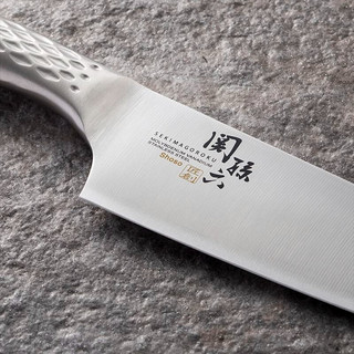 貝印贝印KAI 日本进口 关孙六 SHOSO匠创三德刀中式菜刀扇形边厨师刀 厨师刀180mm