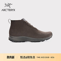 ARC'TERYX 始祖鸟 ARC’TERYX始祖鸟 SOLANO LEATHER GORE-TEX 覆盖防水 男女同款 都市鞋 Shark/Black/莎克棕/黑色 UK8/26.5CM