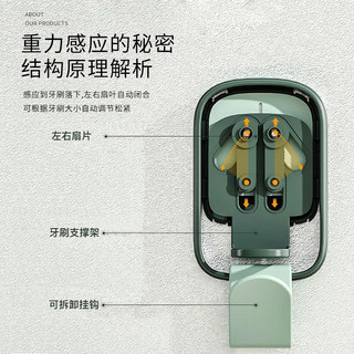 LIUIUSU 重力感应电动牙刷架 薄荷绿