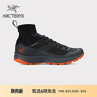 ARC'TERYX 始祖鸟 ARC’TERYX始祖鸟 VERTEX U 透气 男女同款 越野跑鞋 黑色/费诺橙 UK8/26.5CM