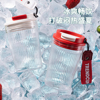 清水玻璃杯女生高颜值水杯便携泡茶大容量新款2023咖啡杯子学生