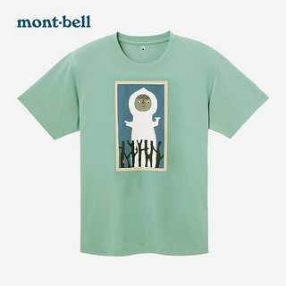 montbell23春夏新款T恤男女中性户外休闲时尚印花速干短袖1114541 JD M