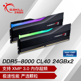 G.SKILL 芝奇 48GB(24Gx2) DDR5 8000 台式机内存条