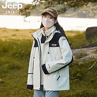 Jeep 吉普登山户外运动三合一冲锋衣情侣潮牌秋冬防风防水保暖外套