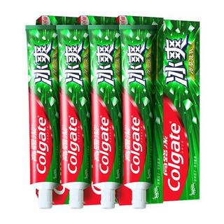 抖音超值购：Colgate 高露洁 牙膏冰爽冷萃龙井茶香牙膏180g*4支强劲冰爽清新口气家庭装