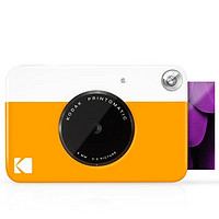 Kodak 柯达 PRINTOMATIC 拍立得相机 （ 即拍即打 无墨打印 简约撞色）黄白色
