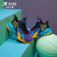 抖音超值购：XTEP 特步 儿童网面透气减震高帮篮球鞋运动鞋679115129972