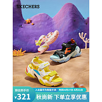 SKECHERS 斯凯奇 2022年夏季系列休闲时尚机甲凉鞋896124BKRD35