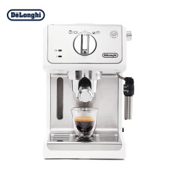 De'Longhi 德龙 Delonghi）咖啡机 趣享系列半自动咖啡机 意式浓缩家用泵压式 可调节奶泡 ECP35.31.W 白色