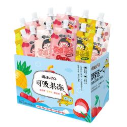 樱桃小丸子 15%果汁吸吸果冻90g*12袋儿童学生生日礼物休闲零食