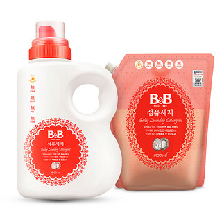 B&B 保宁 宝宝洗衣液 香草香型 1500ml+1300ml