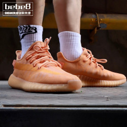 adidas 阿迪达斯 Yeezy Boost 350 V2 椰子350男女休闲跑步鞋 黏土珊瑚橙GW2870  42