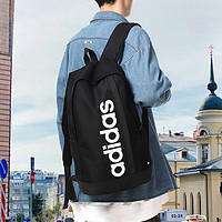 adidas 阿迪达斯 双肩包学生书包大容量运动背包电脑包小学初中羽毛球包HT4746