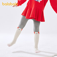 88VIP：巴拉巴拉 儿童袜子春秋柔软透气儿童连裤袜男童女童可爱卡通小动物