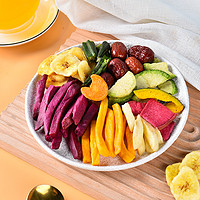 88VIP：俏美味 12种综合果蔬脆片208g*1袋蔬菜干水果干混合装休闲即食零食