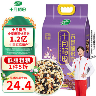 五色糙米2.5kg 东北杂粮糙米饭 黑米 红米 燕麦米 小麦仁