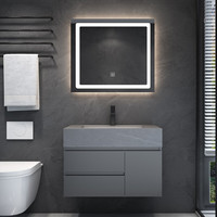 YILANG 镱朗 304不锈钢浴室柜组合  80CM一代智能方镜款