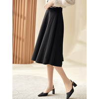 22秋冬季新款A字廓摆遮胯藏肉显瘦半身裙女