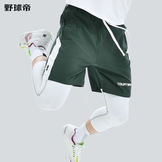 野球帝美式小短裤拼接梭织夏篮球训练弹力透气速干运动休闲男
