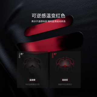 Monster Guardians 男子夏季无袖训练衣温变印花紧身高弹运动背心