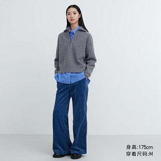 优衣库设计师合作款女装UNIQLO : C柔软绵羊毛半拉链针织衫462018