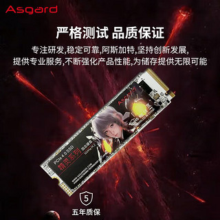 Asgard 阿斯加特 精灵系列 ELF NVMe M.2 固态硬盘 2TB（PCI-E4.0）