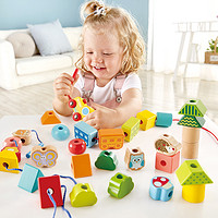 88VIP：Hape 德国hape串珠玩具1-5岁儿童益智珠子丛林火车积木宝宝穿绳礼物1盒