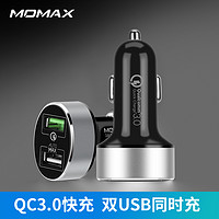 抖音超值购：momax 摩米士 车载充电器QC3.0车充手机双快充版一拖二汽车点烟器