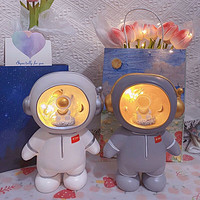 抖音超值购：新新精艺 宇航员太空人存钱罐 创意摆件儿童带灯储钱罐优质树脂