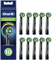 Oral-B 欧乐-B 欧乐B 采用 CleanMaximiser 技术的 Cross Action 刷头，斜角刷毛可更深入去除牙菌斑（10 件装）