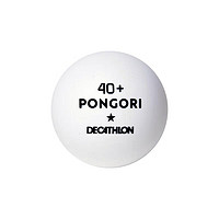 DECATHLON 迪卡侬 乒乓球比赛用球训练球40+ABS一星白球6只装-4714062