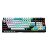 ROYAL KLUDGE G98 正刻版 100键 2.4G蓝牙 多模无线机械键盘 暮色 RK青瓷轴 RGB