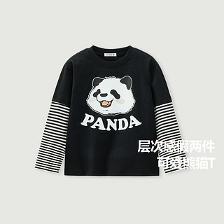 迷你巴拉巴拉 Mini Bala 迷你巴拉巴拉 萌趣熊猫儿童T恤