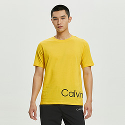 Calvin Klein 卡尔文·克莱 CK运动夏季男士简约圆领醒目大印花跑步健身短袖T恤4MS2K111
