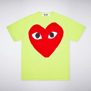 COMME des GARÇONSCOMME DES GARCONS川久保玲CDG PLAY新潮彩色大爱心印花休闲短袖t恤男女款 天蓝色 女M