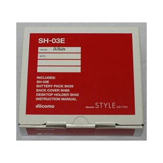 都客梦 STYLE 系列 SH-03E 白色 翻盖手机夏普 SHARP