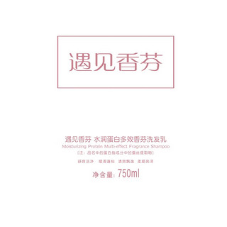 遇见香芬黑coco洗发水 水润蛋白多效香芬滋润柔顺学生男女留香洗护发套装 洗发水750ml