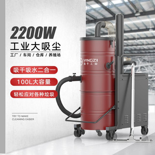 扬子（YANGZI）YZ-C10吸尘器大型桶式工厂车间用粉尘机强力大功率大吸力商用2200W吸尘机 YZ-C10 2200/100