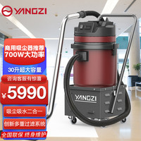 扬子(YANGZI)YZ-C1工业吸尘器工厂车间仓库铁屑粉尘地毯桶式吸尘器大型除尘净化吸尘机 YZ-C1 700/30标准版