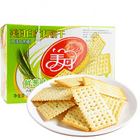 PLUS会员：美丹 白苏打饼干 鲜葱味 1kg 礼盒装