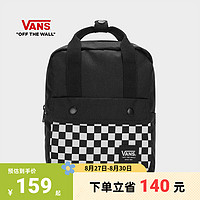 抖音超值购：VANS 范斯 官方 亲子背包双肩包质感酷黑经典棋盘格