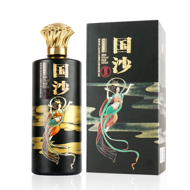 国沙 飞天仕女图酱香型53度白酒 500ML*1