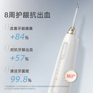 bixdo 倍至 冲牙器洗牙器水牙线洁牙器儿童无线充电5档模式4支专业喷头小奶瓶冲牙器二代送男女友