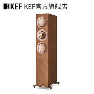 KEF R7 家庭影院 HiFi发烧三分频音箱 同轴家用客厅电视高保真音响 无源2.0声道扬声器落地主箱 1对 胡桃木色