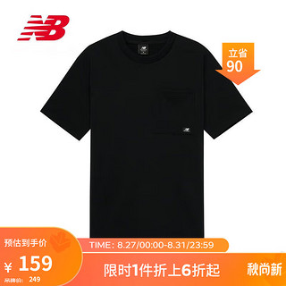 NEW BALANCE23年男款夏季休闲圆领T恤短袖MT31542