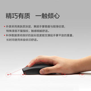 ThinkPad无线鼠标 经典小黑红点 蓝牙无线双模鼠标 笔记本电脑台式机办公鼠标 小巧便携长续航 陨石银色