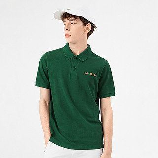 LACOSTE 拉科斯特 情侣装男女同款秋季翻领休闲短袖POLO衫