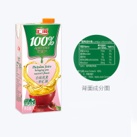 88VIP：匯源 100%蘋果汁果蔬汁1000ml/盒濃縮果汁飲料鮮果飲品