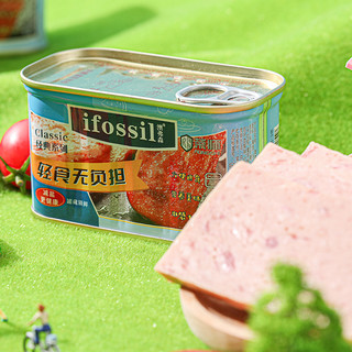 ifossil 澳弗森 火腿午餐肉罐头猪肉即熟食肠火锅三明治专用超长期储备食品