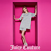 Juicy Couture 橘滋 星河漫步logo绣花银丝阔版女式针织衫